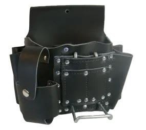 100% Leather Drywall Tool Pouch with Cell Pocket - Drywall / All-Trades DP-37A