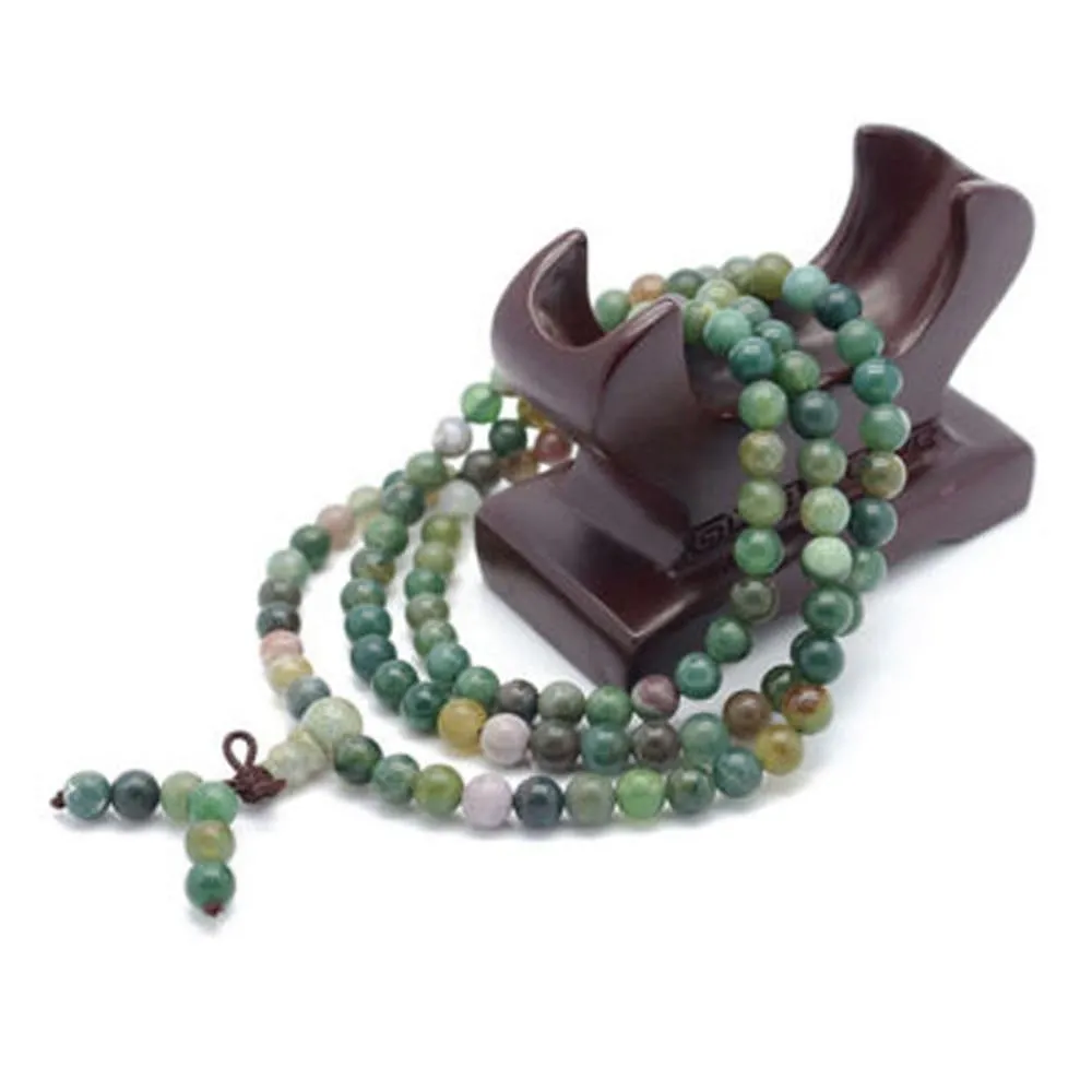 108 Prayer Tibetan Buddhist Mala Necklace Buddhism Beads Meditation Necklace