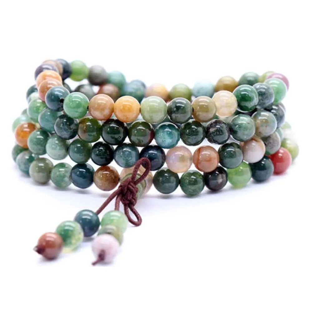 108 Prayer Tibetan Buddhist Mala Necklace Buddhism Beads Meditation Necklace