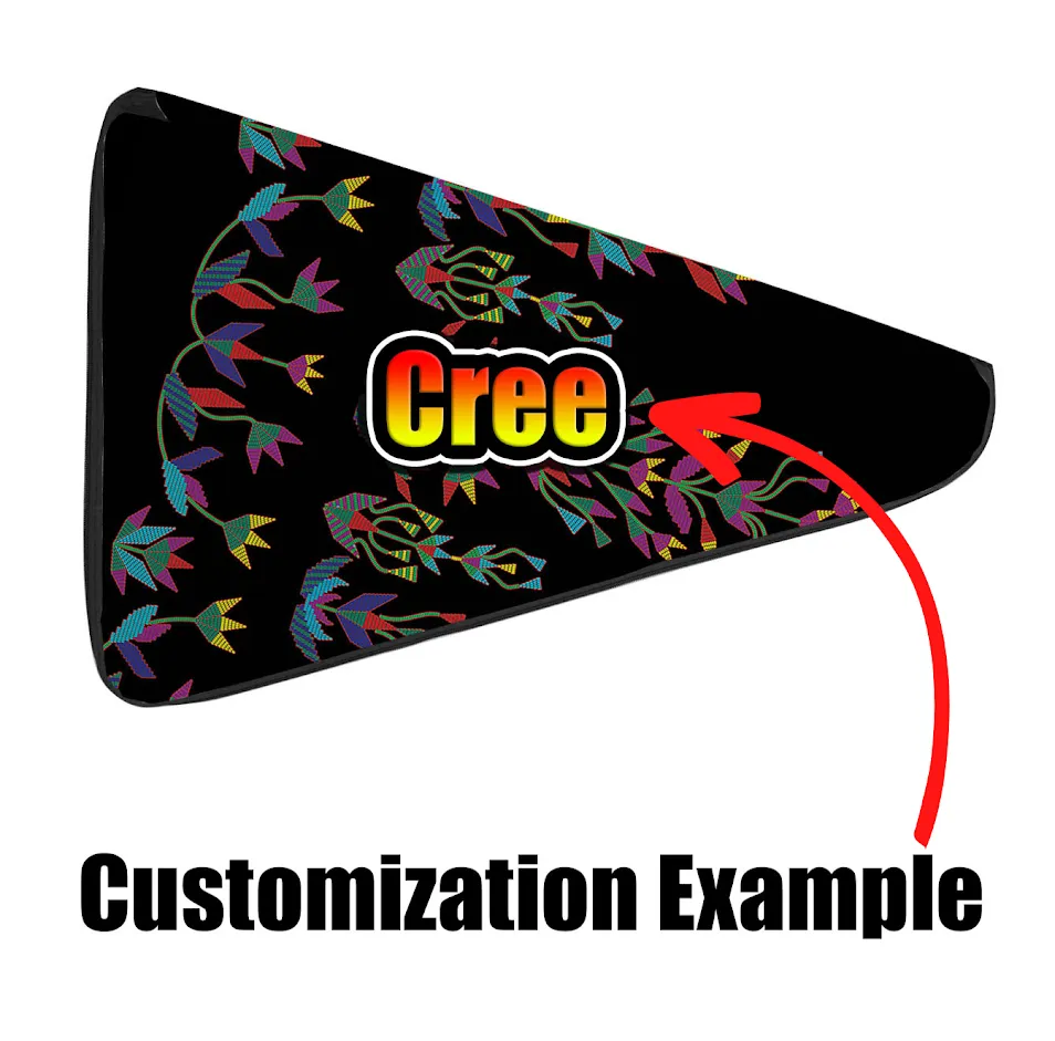 27 Inch Fan Case - Rainy Chief Rainbow Night Lake
