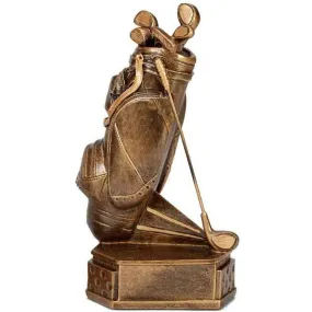 A4099 - Hexagon Club Bag Golf Trophy (2 Sizes)