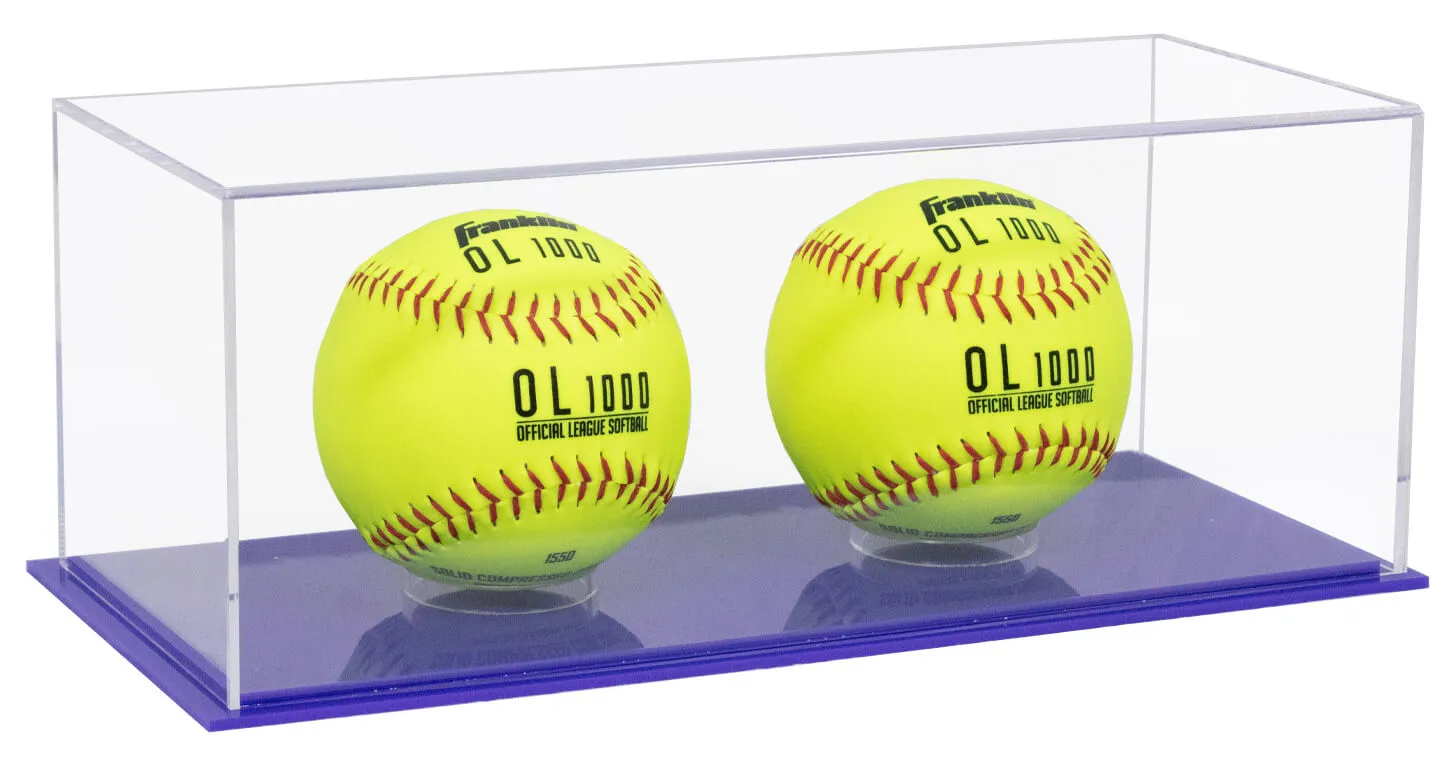 Acrylic Softball Display Case - Better Display Cases (V63/A116)