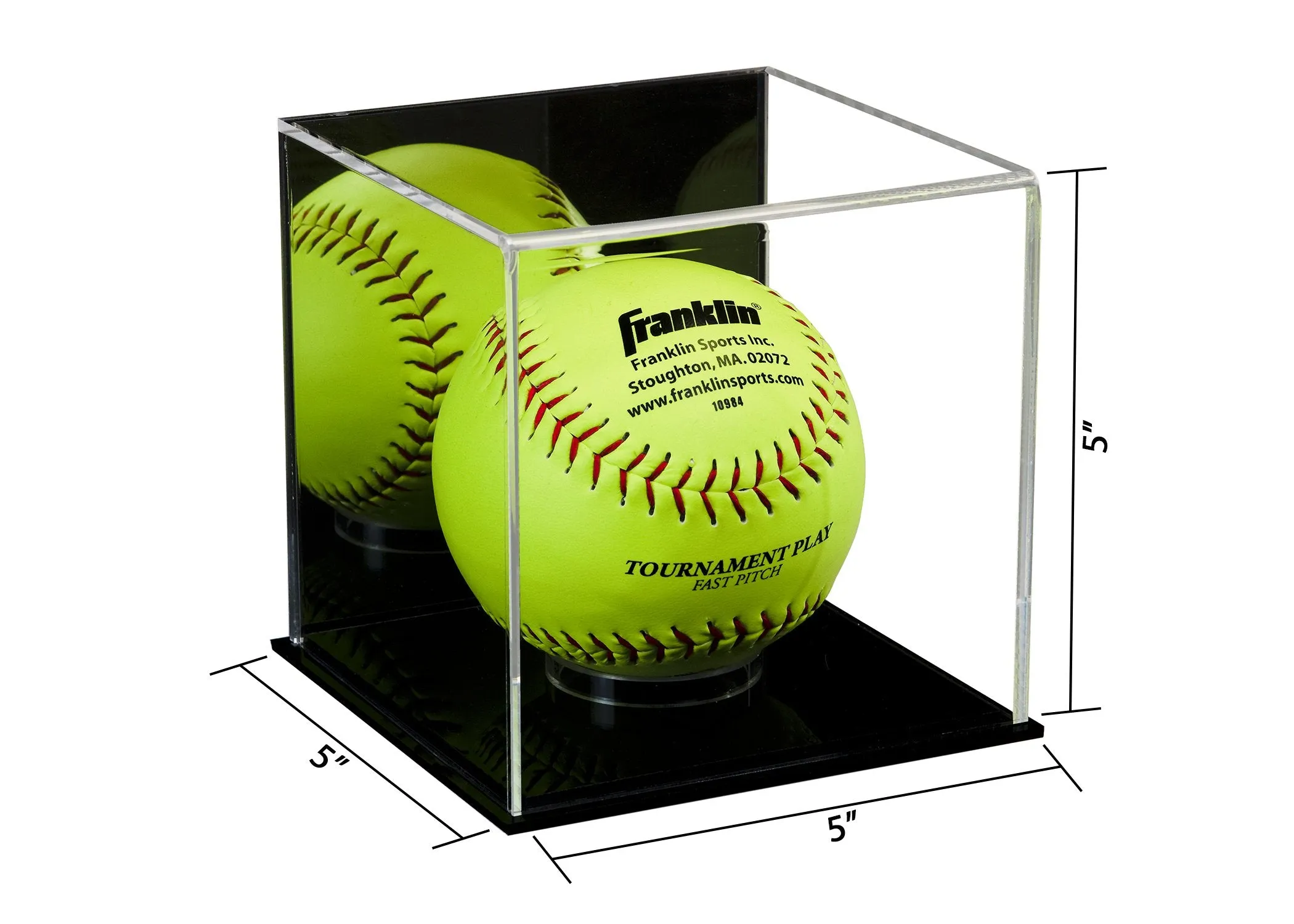 Acrylic Softball Display Case - Better Display Cases (V63/A116)