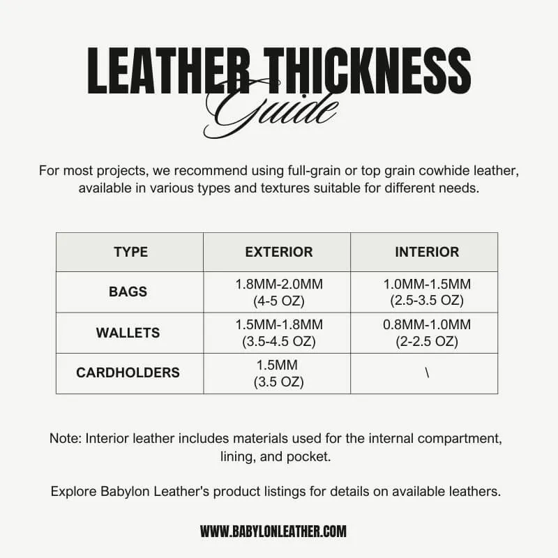 BABYLON™ Leather Tool Bag Making Pattern AAB-269