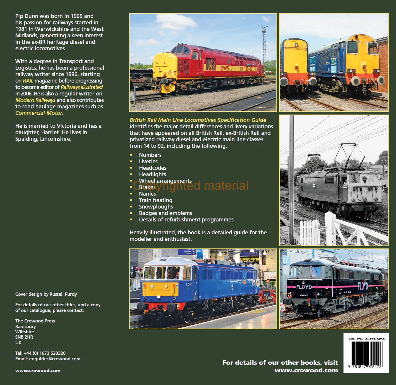 British Rail Main Line Locomotives Specification Guide