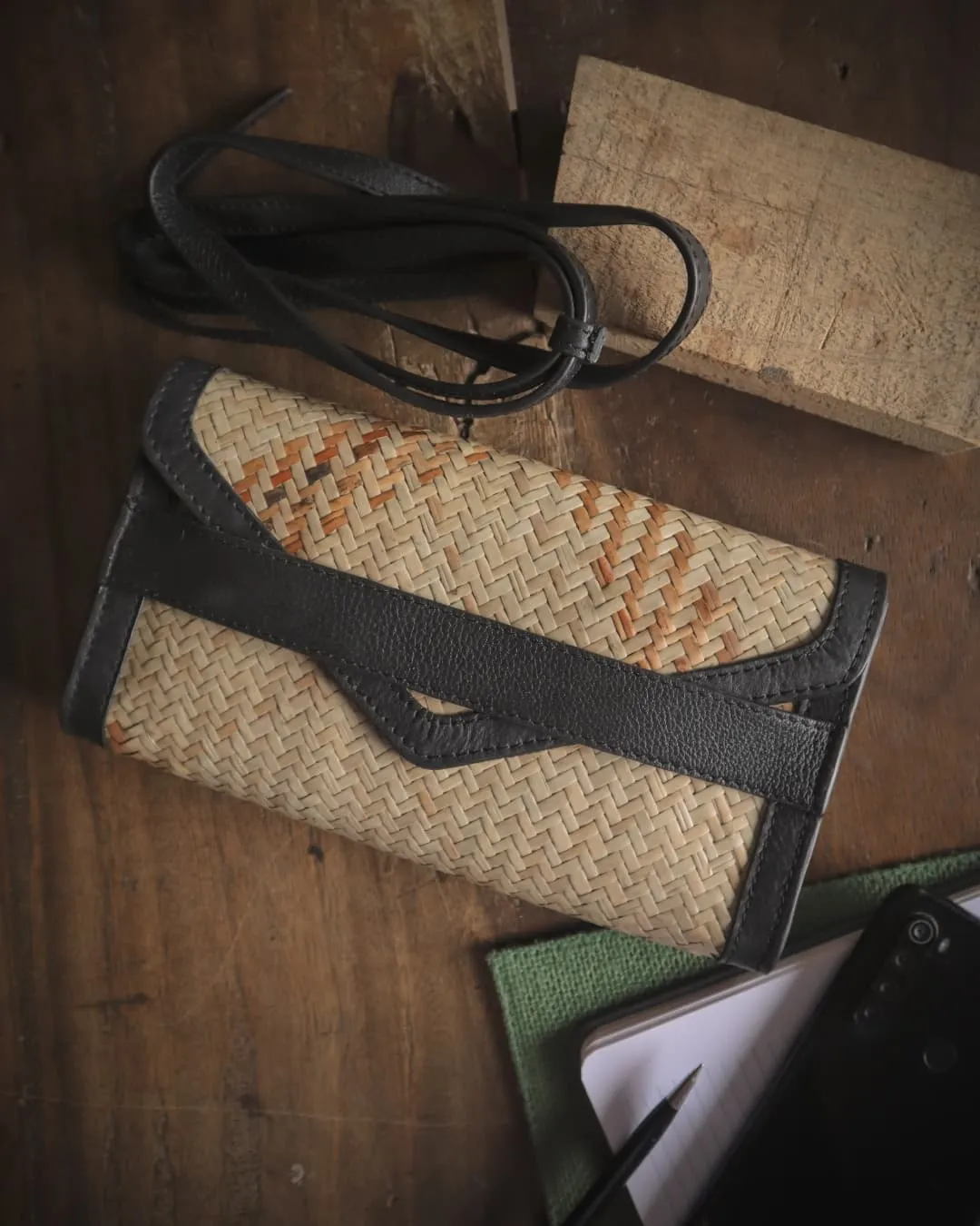 Cane Clutch Bag