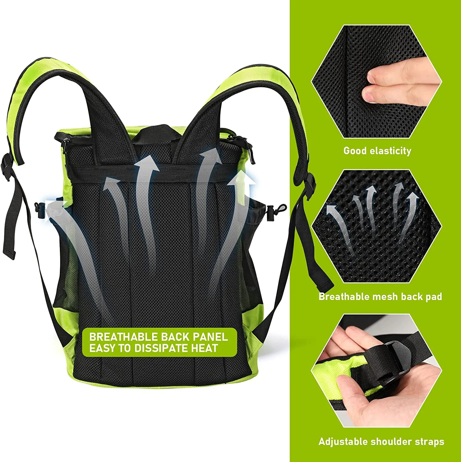 Cooler Backpack-30 Cans Insulated Bag Cooler Leakproof,Collapsible Soft Waterproof Backpack Cooler for Camping/Travel/Beach