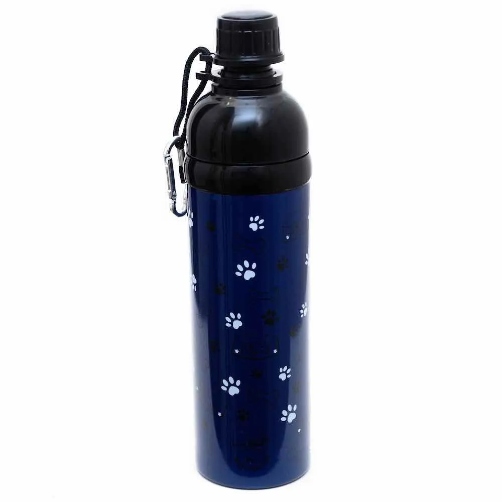 Dog Water Bottle, Lick 'n Flow, Navy Friend 750ml