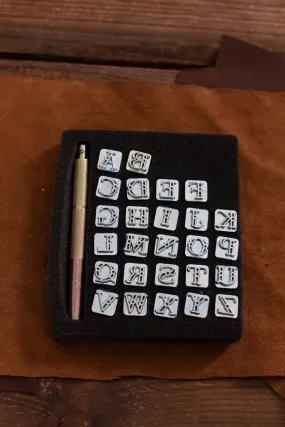 Embossing Tool Set Alphabet CASTELL (9.5 mm)