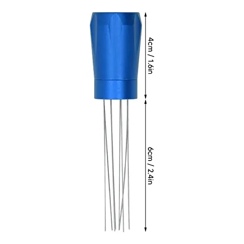 EXCLUZO Coffee Distribution Tool, Easy Cleaning Fixed Needle Distribution Tool for Restaurant (Blue with Magnet)