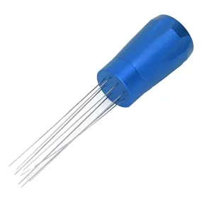 EXCLUZO Coffee Distribution Tool, Easy Cleaning Fixed Needle Distribution Tool for Restaurant (Blue with Magnet)