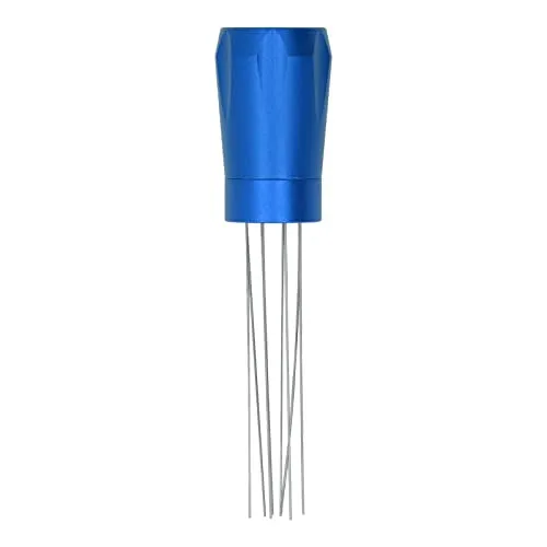 EXCLUZO Coffee Distribution Tool, Easy Cleaning Fixed Needle Distribution Tool for Restaurant (Blue with Magnet)