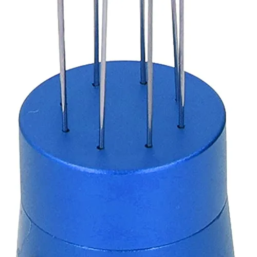 EXCLUZO Coffee Distribution Tool, Easy Cleaning Fixed Needle Distribution Tool for Restaurant (Blue with Magnet)