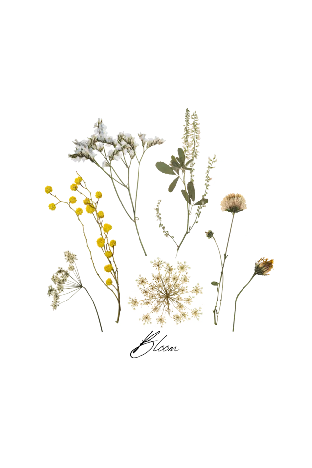 Hand Pressed Flora Tote Bag