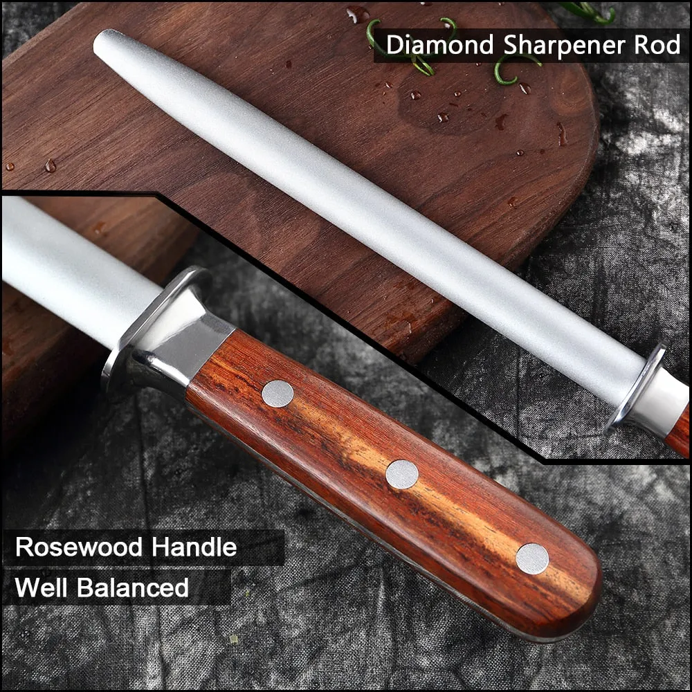 High Carbon Steel Diamond Sharpening Stick
