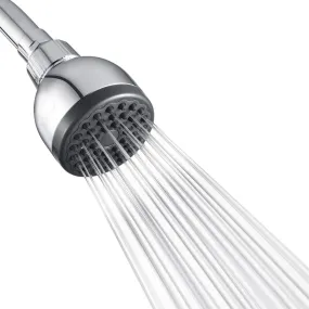 High Pressure Shower Head 3 in, Anti-clog Fixed Showerhead Chrome