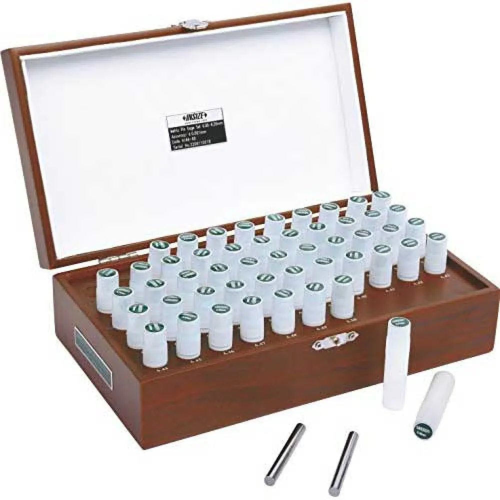 Insize (5-5.5MM) 51 Pin Gauge Set 4166-5D, DIN 2267 Grade 1 HRC62-65,  - 1 μm