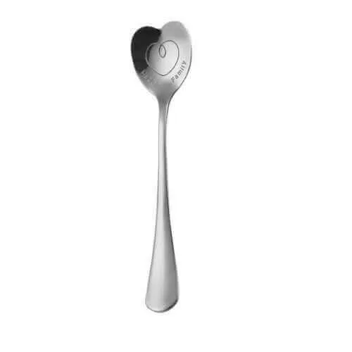 ISHOWTIENDA Colorful Heart Shape Spoon 401