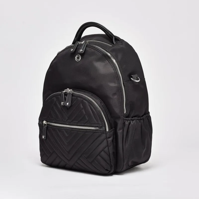 Joy XL ECO Quilt Black Recycled Nylon Backpack