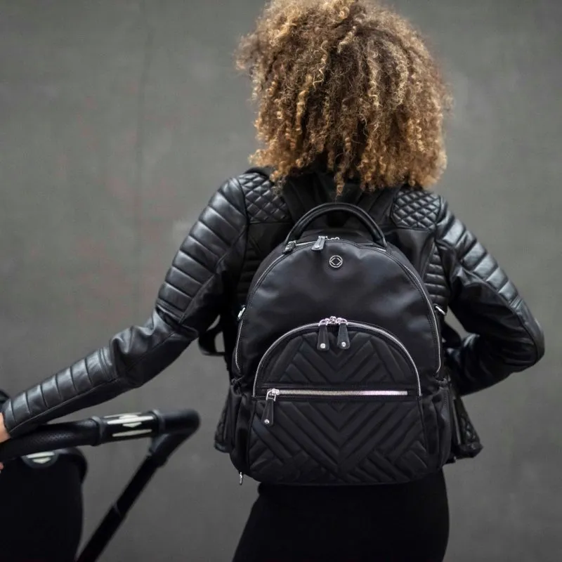 Joy XL ECO Quilt Black Recycled Nylon Backpack
