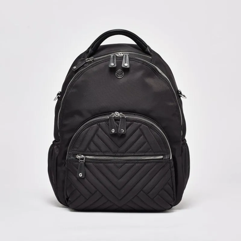 Joy XL ECO Quilt Black Recycled Nylon Backpack
