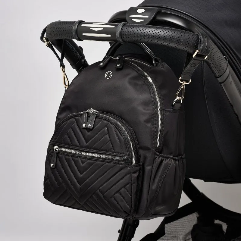 Joy XL ECO Quilt Black Recycled Nylon Backpack