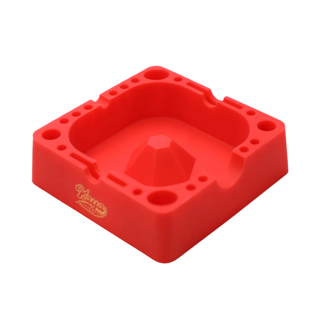 Kaya Multi-Purpose Dabbing and Smoking Station Square Silicone Ashtray