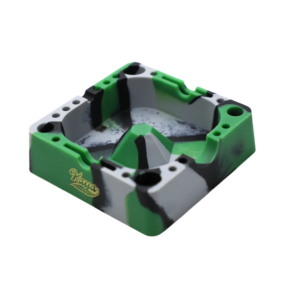 Kaya Multi-Purpose Dabbing and Smoking Station Square Silicone Ashtray