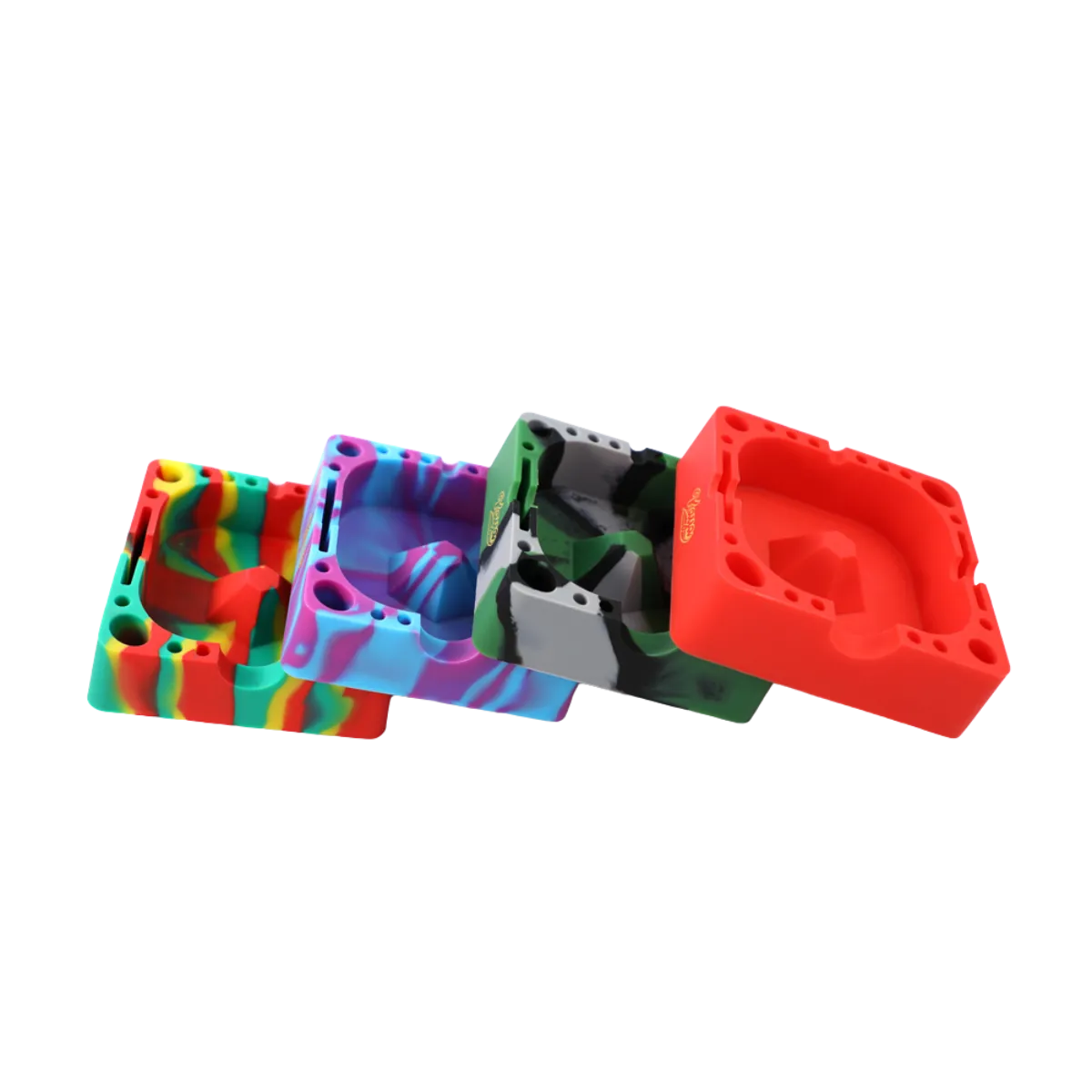 Kaya Multi-Purpose Dabbing and Smoking Station Square Silicone Ashtray