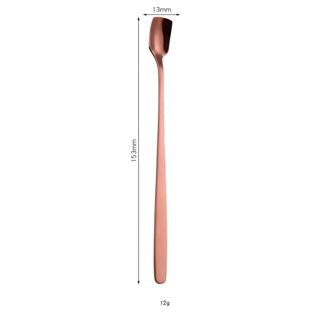 Long Handle Stainless Steel Spoons, Coffee Ice Tea Honey, Stirring Serving Utensils, Kitchen Cooking Utensil Tool Suplies, Eco Friendly