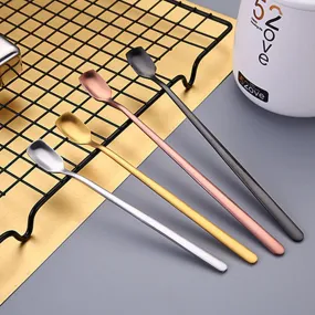 Long Handle Stainless Steel Spoons, Coffee Ice Tea Honey, Stirring Serving Utensils, Kitchen Cooking Utensil Tool Suplies, Eco Friendly