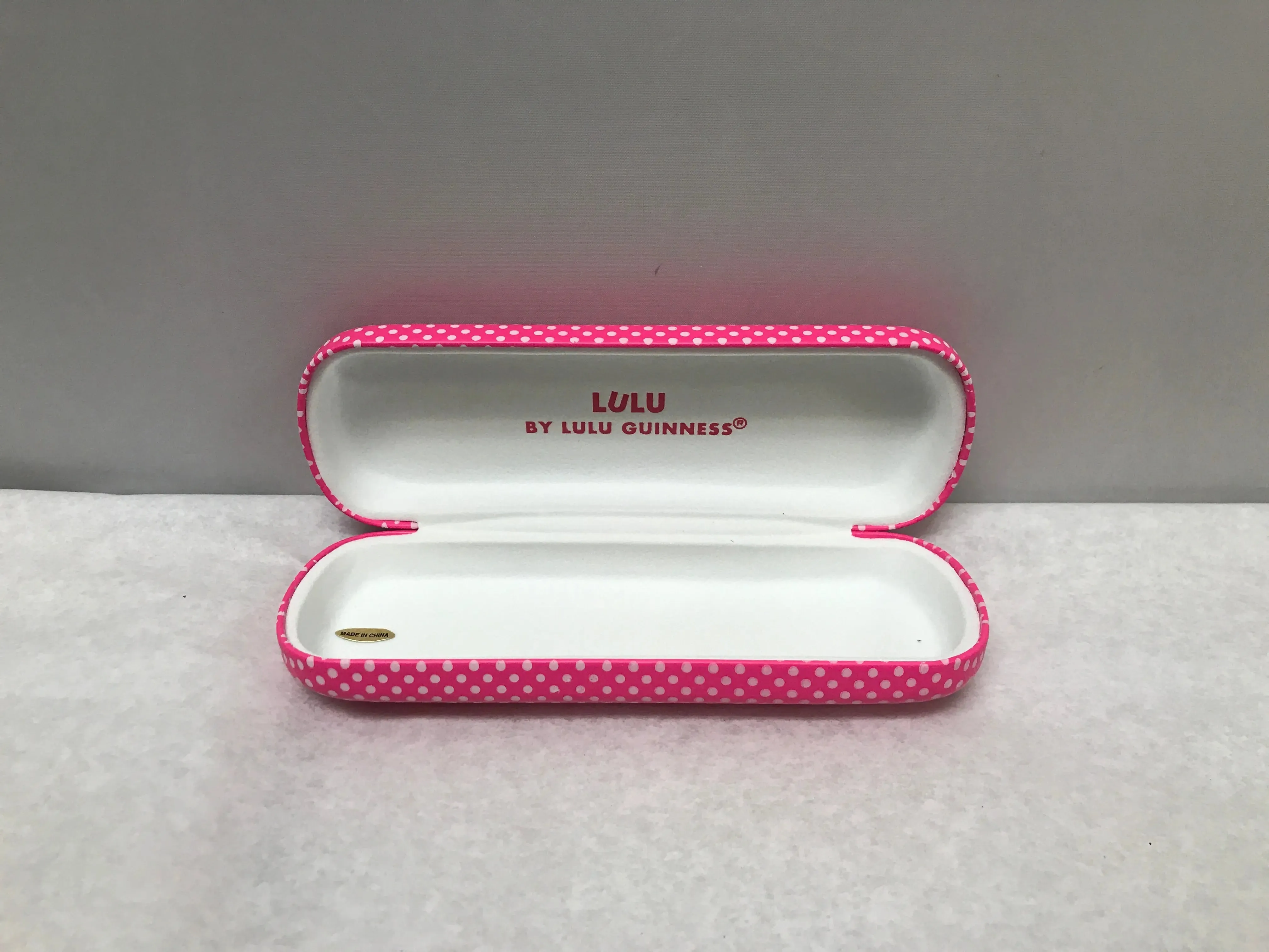 Lulu by Lulu Guinness Optical Pink Polka Dots Eyeglasses Hard Case | KMOPT-14