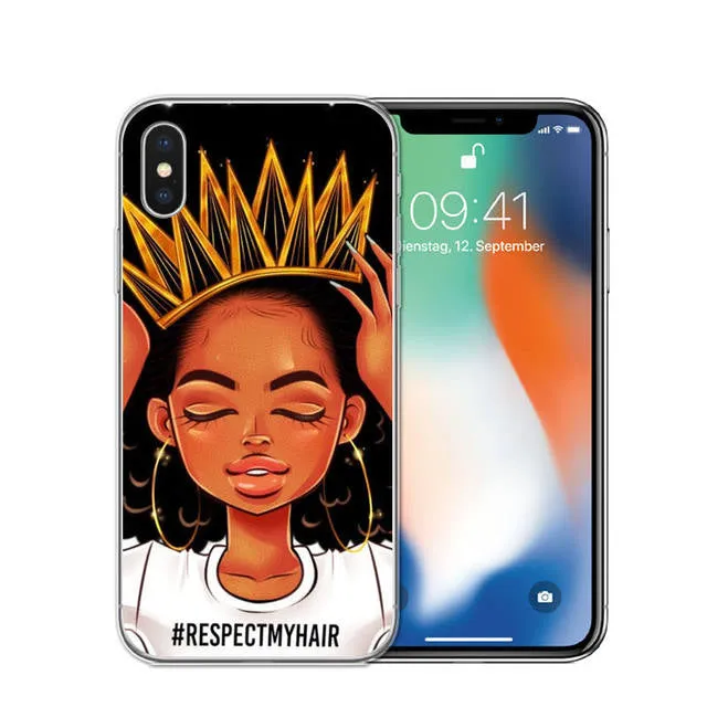 Melanin natural iPhone phone case
