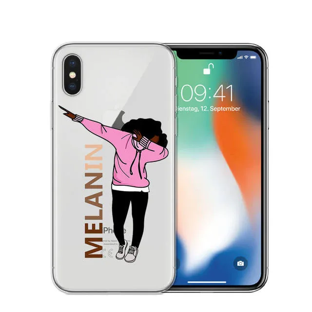 Melanin natural iPhone phone case