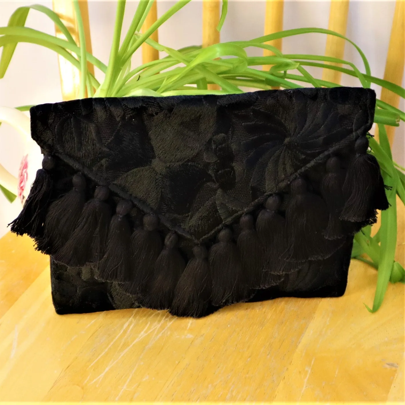 Mexican Floral Embroidered Clutch Bag