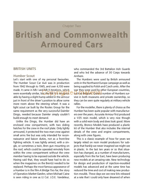 Modelling Armoured Cars of World War II
