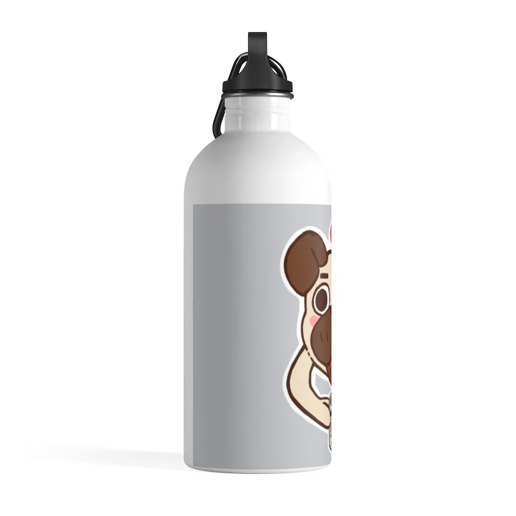 More Pug Coffee Stainless Steel Water Bottle