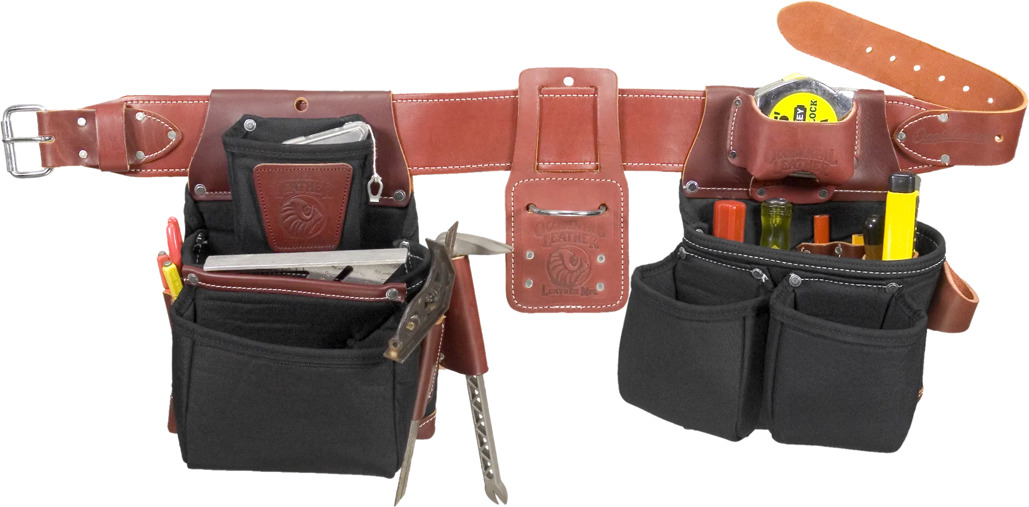 Occidental Leather B8080DB XXL OxyLights™ Framer Set with Double Outer Bags - Black