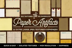 Paper Artifacts | Texture & Ephemera Bundle