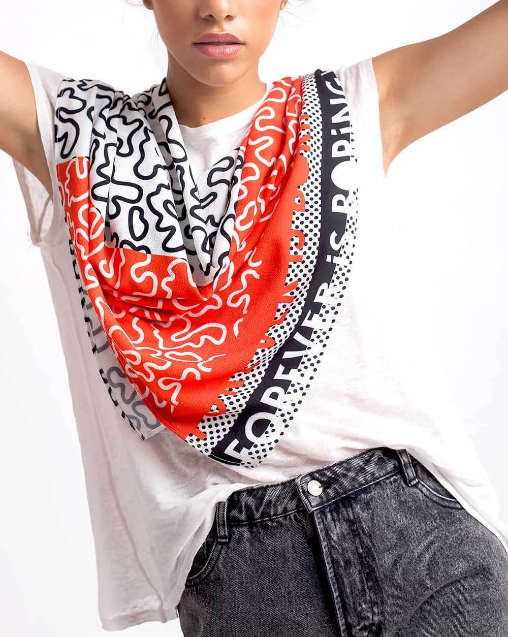 POP BK L SCARF