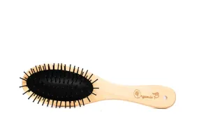 "Volumonising &  Anti-frizz Eco-strong Teak Paddle hairbrush | Oval, Small"