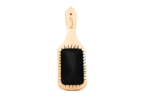 "Volumonising &  Anti-frizz Eco-strong Teak Paddle hairbrush | Square, Medium"