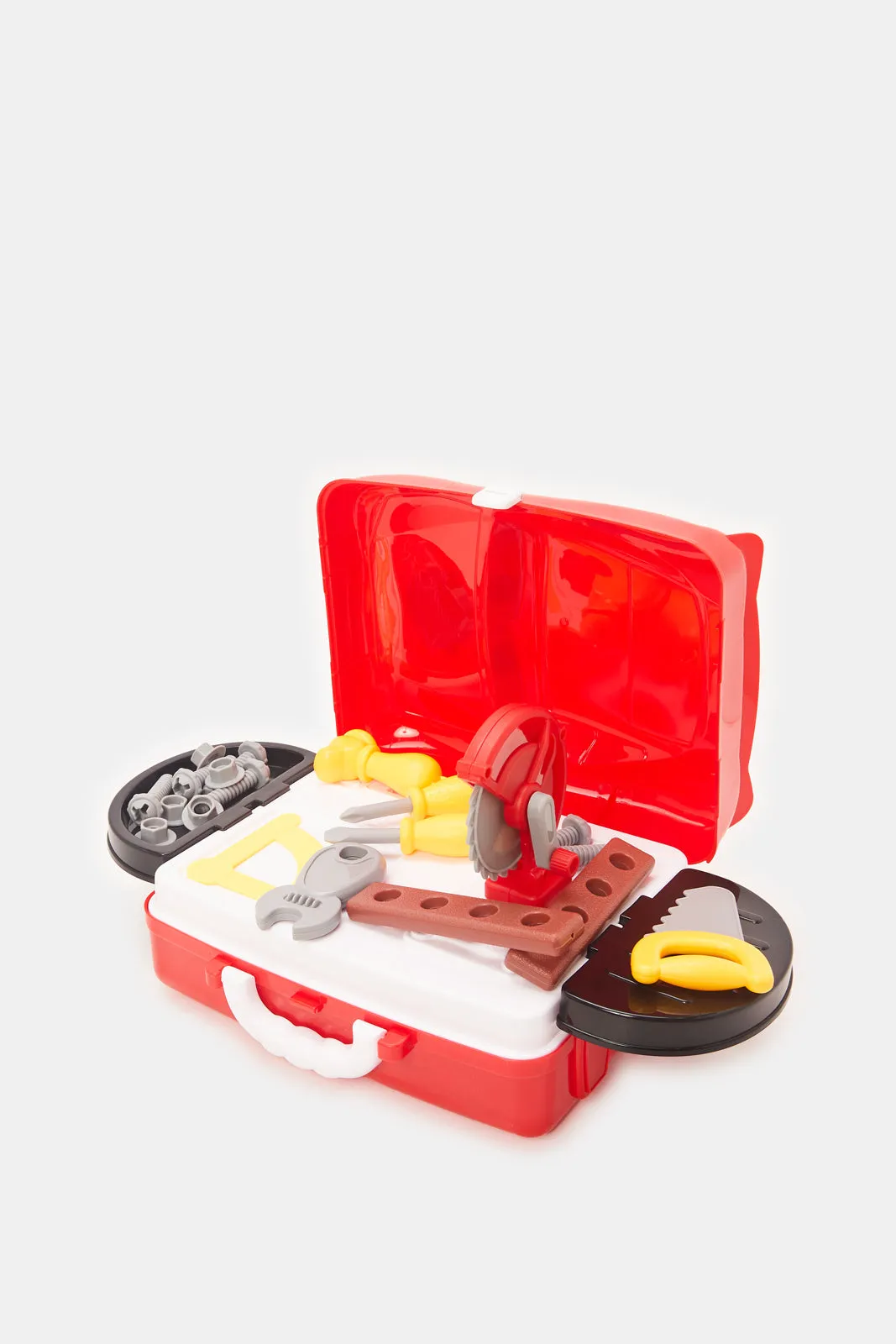 Red Cars Construction Play Suitcase (32 Piece)