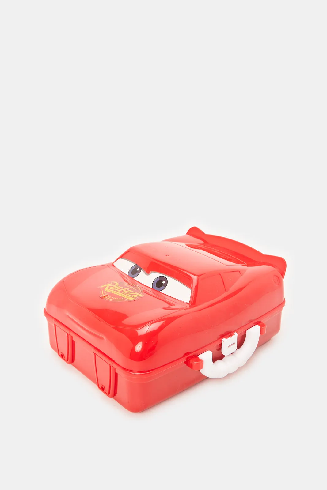 Red Cars Construction Play Suitcase (32 Piece)