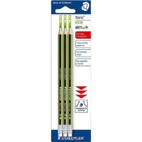 Staedtler 182-30 Noris Eco Pencil Blister of 3pcs