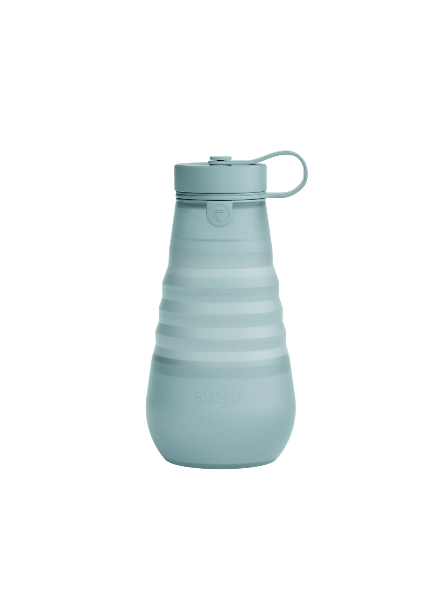 Stojo Collapsible Water Bottle (Translucent Aquamarine)