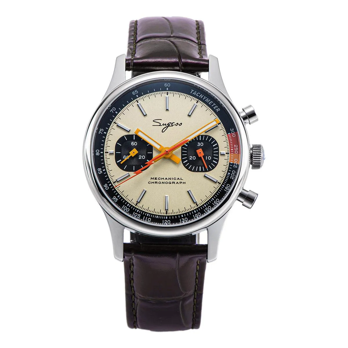 Sugess Mechanical Men's Watch 21 Gem Upgraded Seagull Gooseneck Movement Lightning Men's Watch 1901 Waterproof