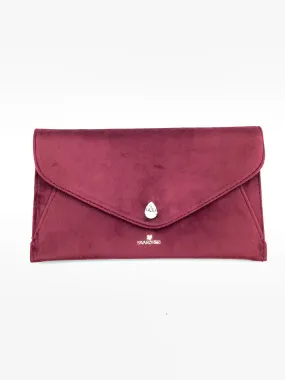 Swarovski Women's Envelope Clutch Bag Maroon