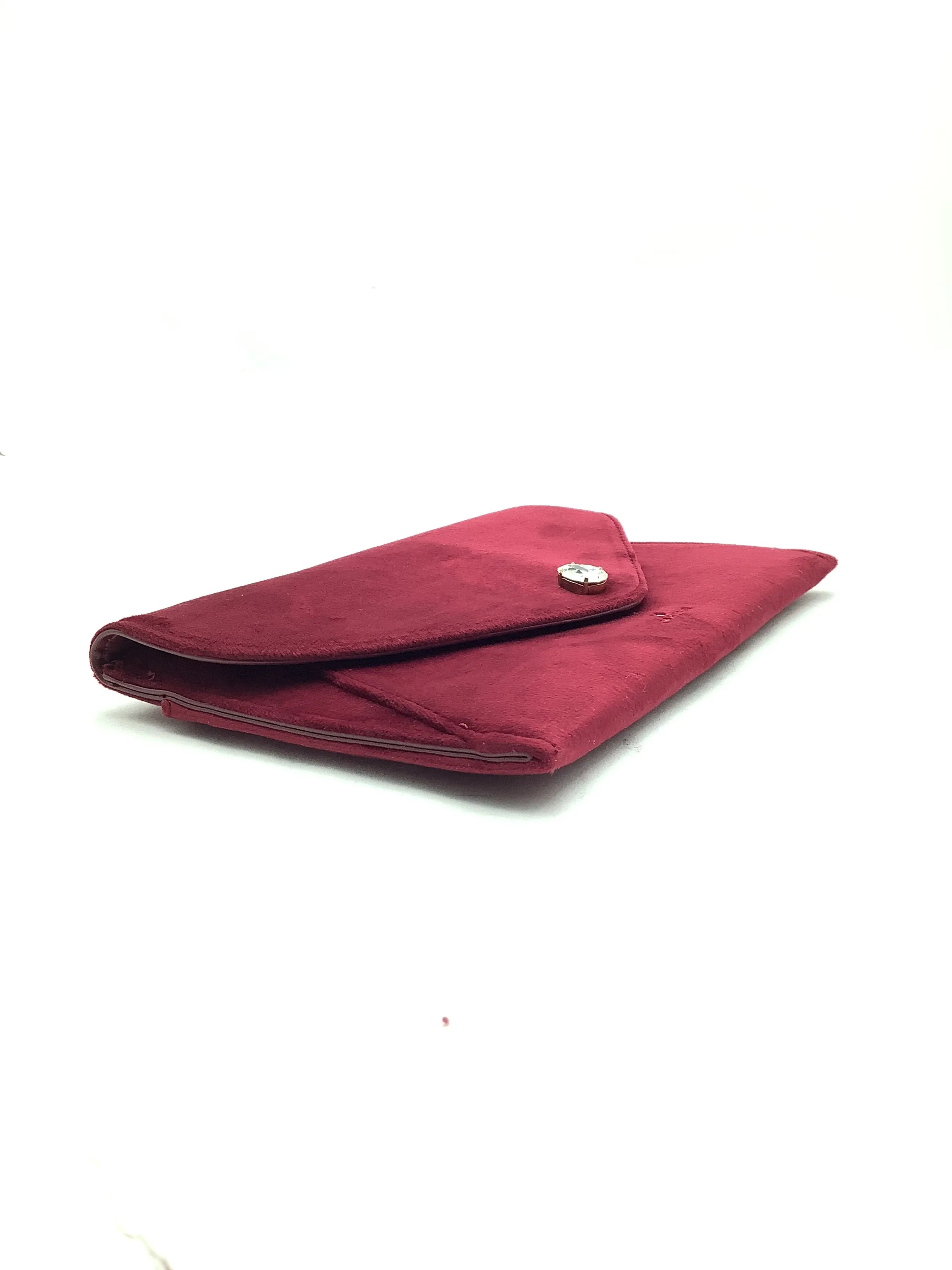 Swarovski Women's Envelope Clutch Bag Maroon