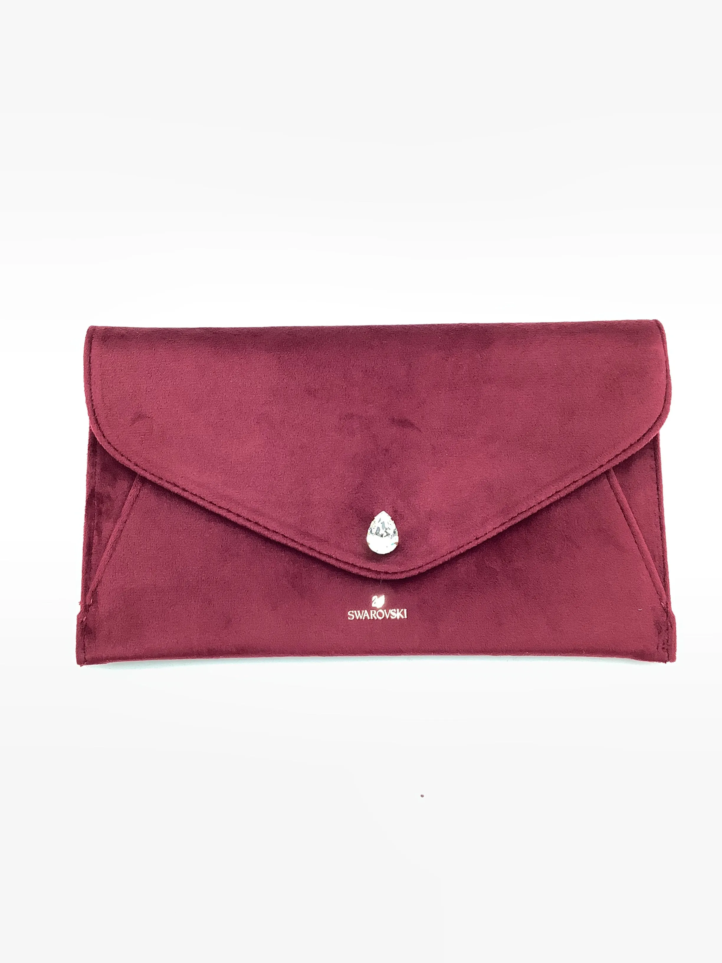 Swarovski Women's Envelope Clutch Bag Maroon
